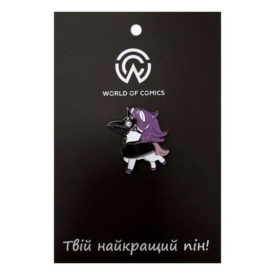 Металевий значок (пін) Plague Doctor Unicorn, (13967)