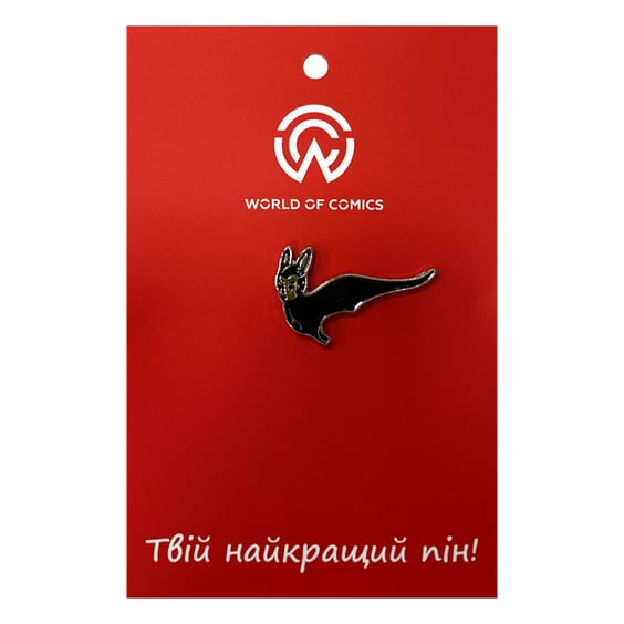 Металевий значок (пін) Bat Girl (Black / Silver), (13978)