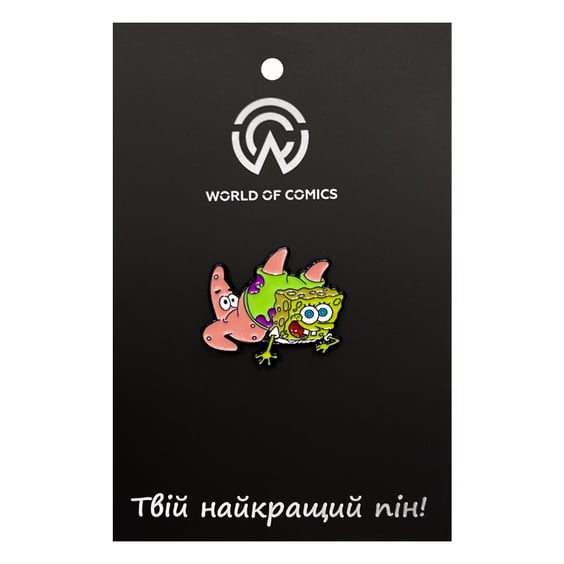 Металевий значок (пін) SpongeBob SquarePants: Patrick and SpongeBob, (14021)