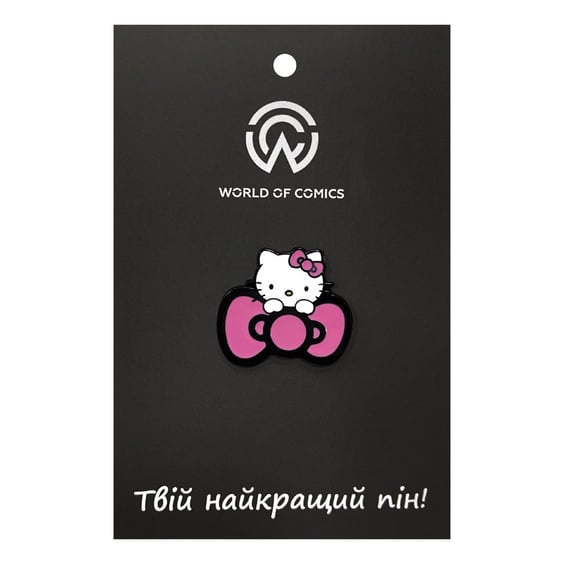 Металлический значок (пин) Hello Kitty: Kitty w/ Bow, (14055)