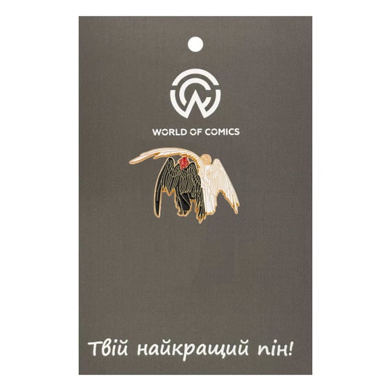 Металлический значок (пин) Good Omens: Aziraphale and Crowley, (14063)
