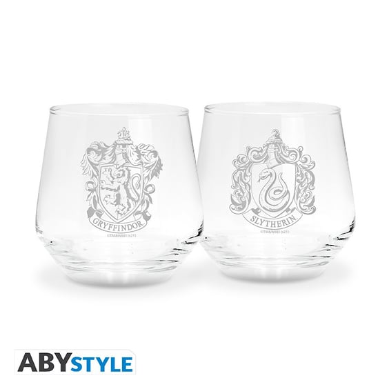 Набір келихів ABYstyle: Wizarding World: Harry Potter: Hogwarts: Houses: Gryffindor and Slytherin, (140658)