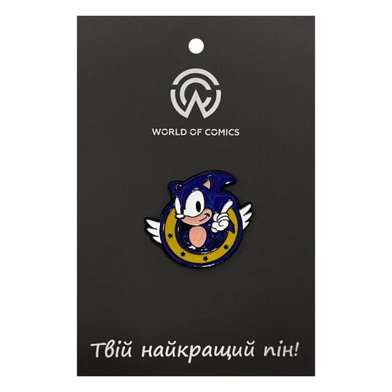 Металевий значок (пін) Sonic: The Hedgehog: Sonic, (14089)