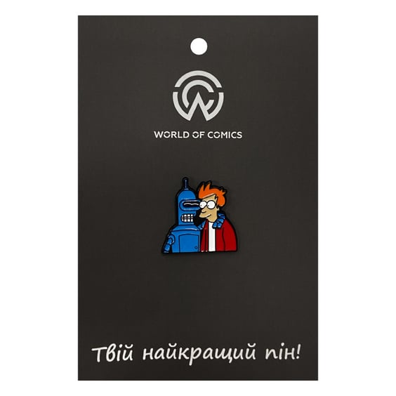 Металевий значок (пін) Futurama: Bender and Philip J. Fry, (14103)