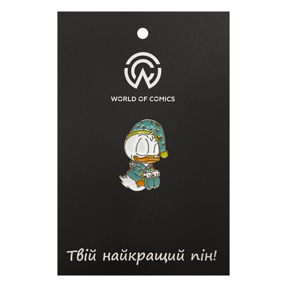 Металевий значок (пін) Disney: Sleepy Donald Duck, (14107)
