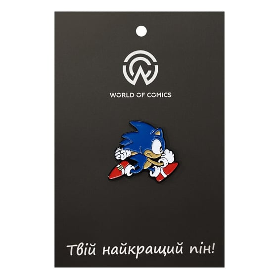 Металлический значок (пин) Sonic: The Hedgehog: Sonic, (14127)