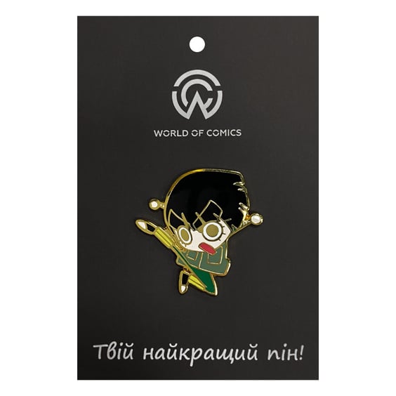 Металевий значок (пін) Naruto: Rock Lee (Chibi), (14129)