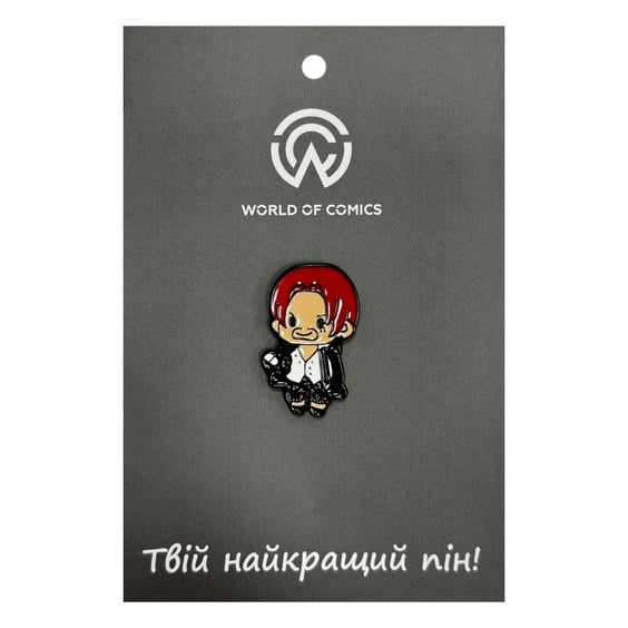Металевий значок (пін) One Piece: Shanks (Chibi), (14177)