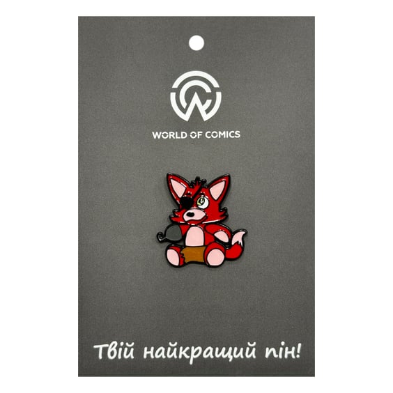 Металлический значок (пин) Five Nights at Freddy's: Foxy The Pirate, (14196)