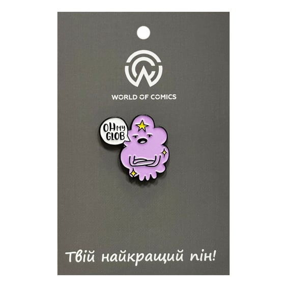 Металлический значок (пин) Adventure Time: Lumpy Space Princess: «Oh My Glob‎», (14286)
