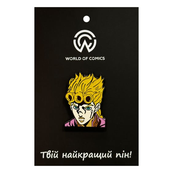Металлический значок (пин) JoJo's Bizarre Adventure: Giorno Giovanna, (14327)