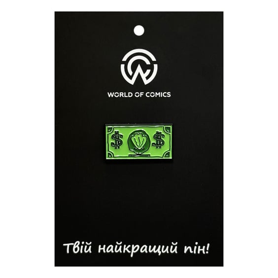 Металлический значок (пин) SpongeBob SquarePants: One Dollar, (14342)