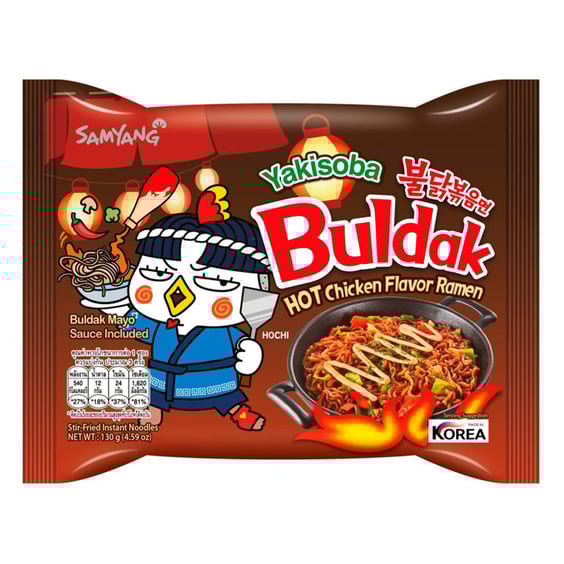 Лапша Samyang: Buldak: Yakisoba Hot Chicken, (143500)