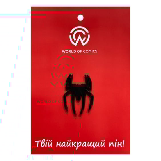 Металлический значок (пин) Marvel: Spider-Man: Black Spider: Logo, (14402)