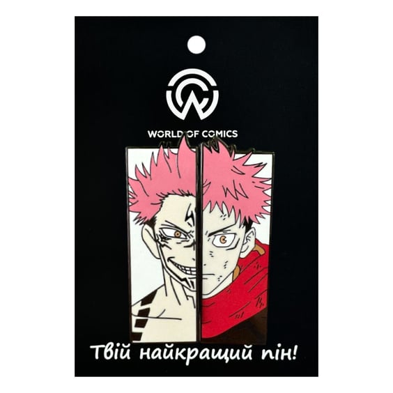 Металевий значок (пін) Jujutsu Kaisen: Ryomen Sukuna and Yuji Itadori, (14448)