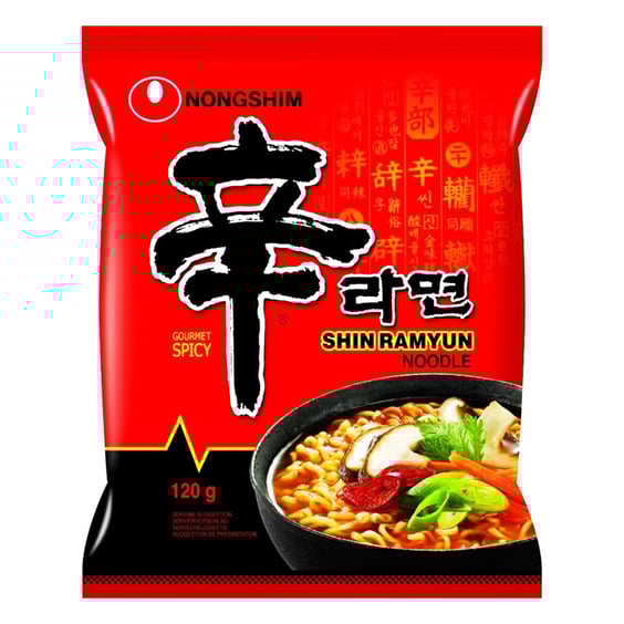 Локшина Nongshim: Shin: Ramyun w/ Mushrooms, (150620)