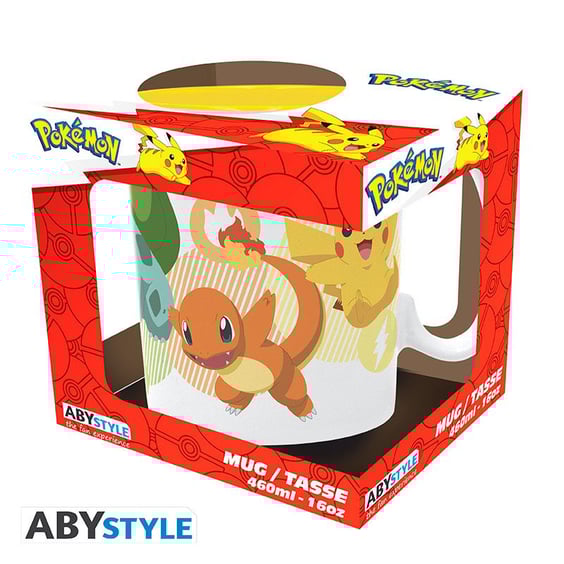 Кухоль ABYstyle: Pokemon: Pikachu, Charmander, Squirtle and Bulbasaur, (153566) 4