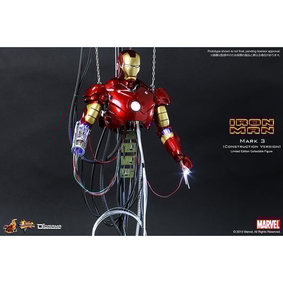Колекційна фігура Hot Toys: Movie Masterpiece: Marvel: Iron Man: Iron Man (Mark III) (Tune-up Version), (176123) 2