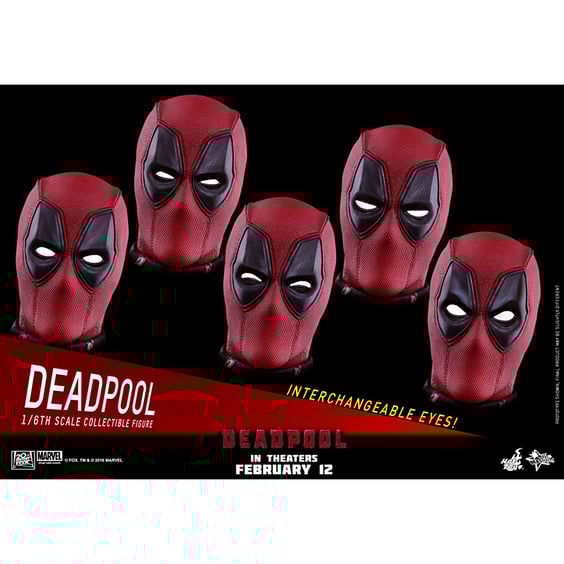 Колекційна фігура Hot Toys: Movie Masterpiece: Marvel: Deadpool: Deadpool, (178585) 7