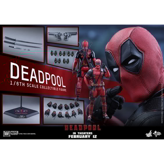 Колекційна фігура Hot Toys: Movie Masterpiece: Marvel: Deadpool: Deadpool, (178585) 8