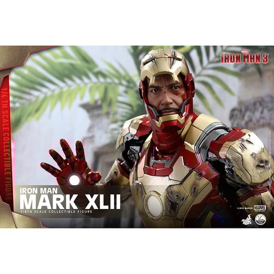 Колекційна фігура Hot Toys: Quarter Scale: Marvel: Iron Man 3:  Iron Man (Mark XLII) (Deluxe Version), (181752) 7