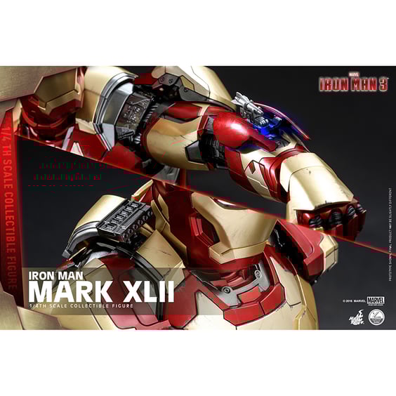 Колекційна фігура Hot Toys: Quarter Scale: Marvel: Iron Man 3:  Iron Man (Mark XLII) (Deluxe Version), (181752) 10