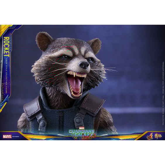 Колекційна фігура Hot Toys: Movie Masterpiece: Marvel: Guardians of the Galaxy (Vol.2): Remix: Rocket, (182735) 6