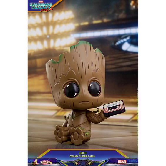Колекційна фігурка Hot Toys: Cosbaby: Marvel: Guardians of the Galaxy (Vol. 2): Remix: Groot, (182797)