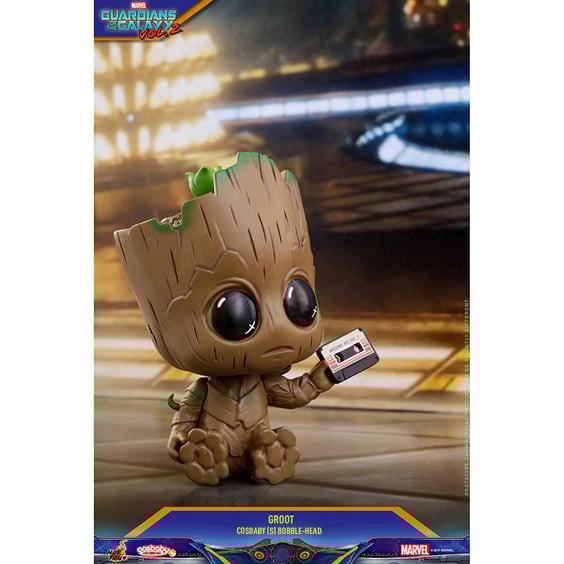 Колекційна фігурка Hot Toys: Cosbaby: Marvel: Guardians of the Galaxy (Vol. 2): Remix: Groot, (182797) 2