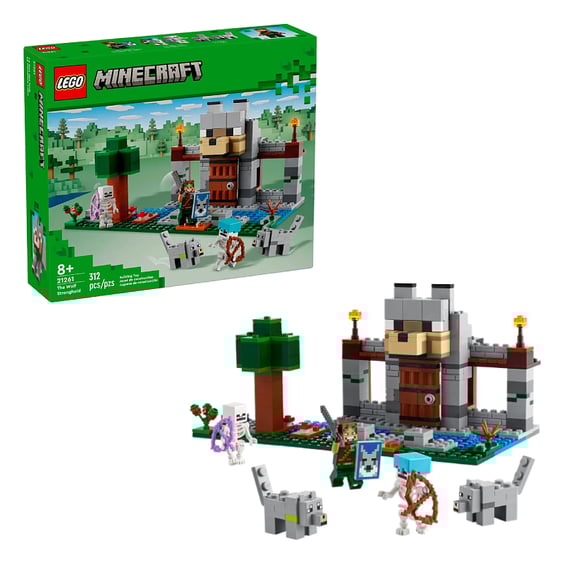 Конструктор LEGO: Minecraft: The Wolf Stronghold, (21261)