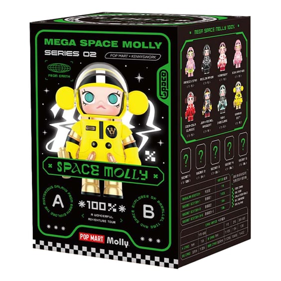 Фигурка Pop Mart: Molly: Mega Space Molly (2-B Series) (100%) (Blind Box: 1 с 12) (Secret Edition), (236586) 2