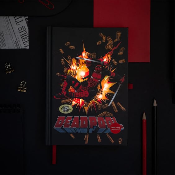 Блокнот Erik: Marvel: Deadpool: «Outta the Way, Nerd!» (LED), (297374) 4