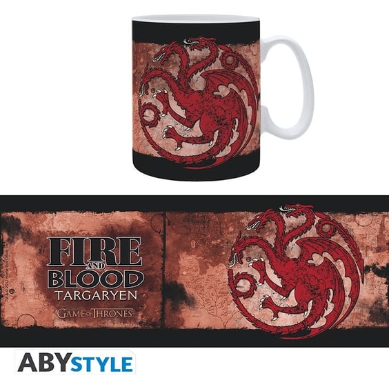 Кухоль ABYstyle: Game of Thrones: House Targaryen: «Fire and Blood», (30312) 3