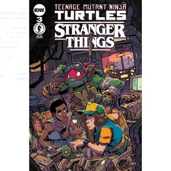 Комікс Teenage Mutant Ninja Turtles & Stranger Things. Chapter Three. In the Mind's Eye. Volume 1. #3 (Corona's Cover), (31321)