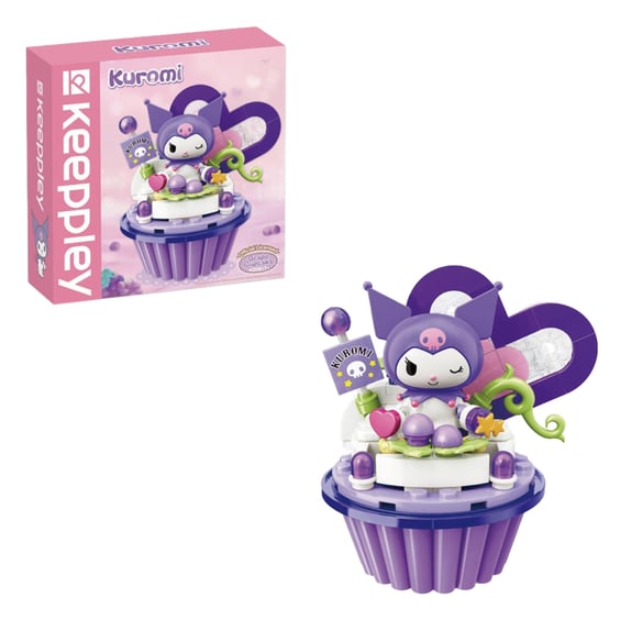 Конструктор Qman: Keeppley: Sanrio: Cupcake: Kuromi, (333332)