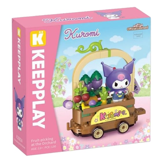 Конструктор Qman: Keeppley: Sanrio: Fruit Picking At The Orchard: Kuromi, (333335) 4