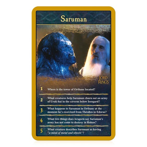 Настольная игра Winning Moves: Top Trumps Quiz: Lord of the Rings, (39659) 4