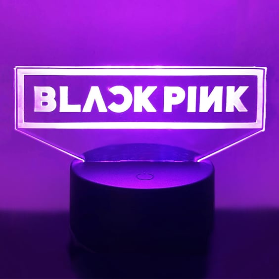 Акриловий світильник Blackpink: Logo, (40920)