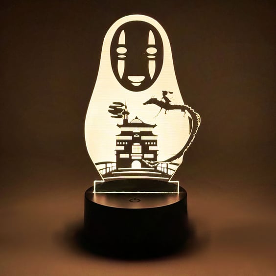 Акриловий світильник Studio Ghibli: Spirited Away: Kaonashi, (40999)