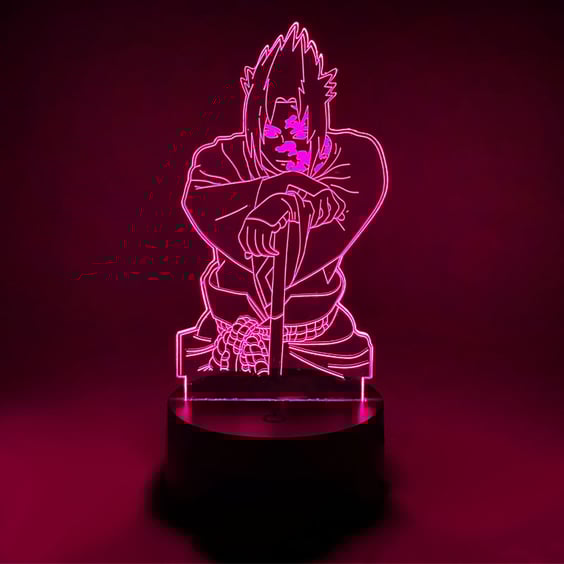Акриловий світильник Naruto: Sasuke Uchiha w/ Cursed Seal of Heaven, (41470)