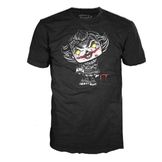 Комплект Funko POP!: Tees: Movies: IT: Chapter 2: Pennywise w/ Beaver Hat (M), (42420) 2