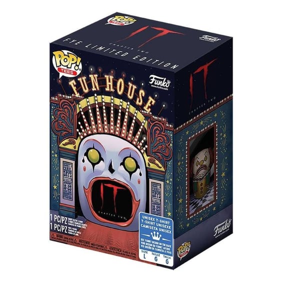 Комплект Funko POP!: Tees: Movies: IT: Chapter 2: Pennywise w/ Beaver Hat (M), (42420) 5