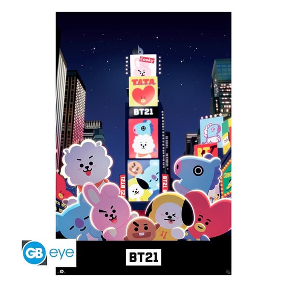 Постер GB Eye: Maxi: BTS: BT21: Times Square, (425365)