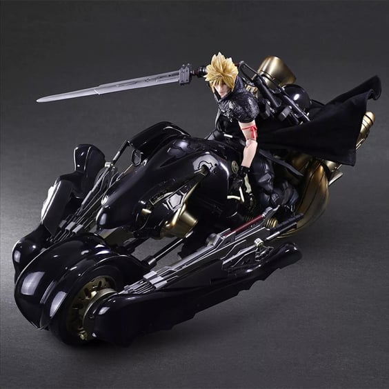 Колекційна фігурка Play Arts KAI: Final Fantasy VII: Cloud w/ Motorcycle, (44188) 2