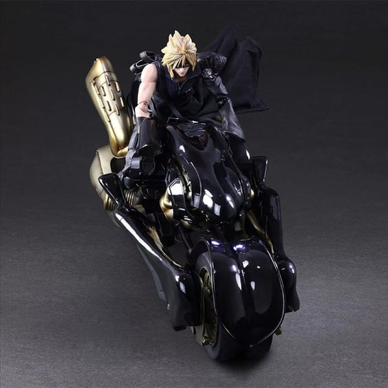Колекційна фігурка Play Arts KAI: Final Fantasy VII: Cloud w/ Motorcycle, (44188) 4