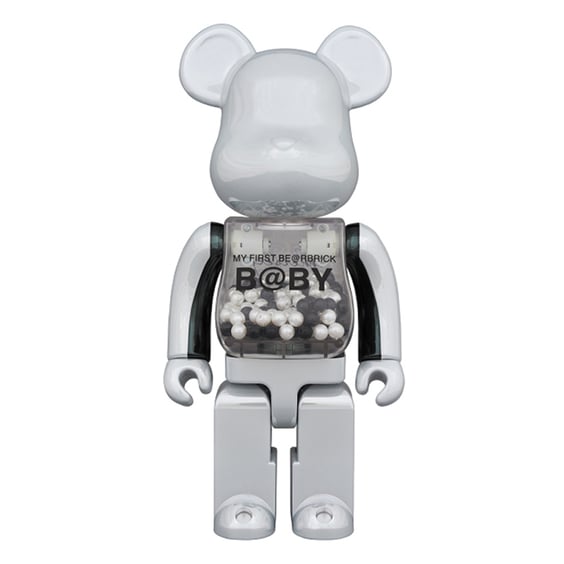 Bearbrick: My First Baby (400%) (White/Black) , (44451)