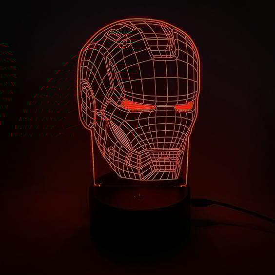 Акриловый светильник Marvel: Iron Man: Helmet, (44577)