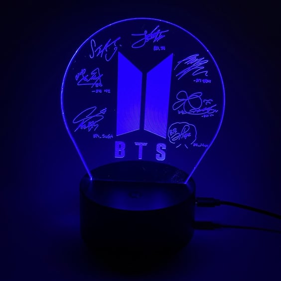 Акриловий світильник BTS: Signatures, (44610)