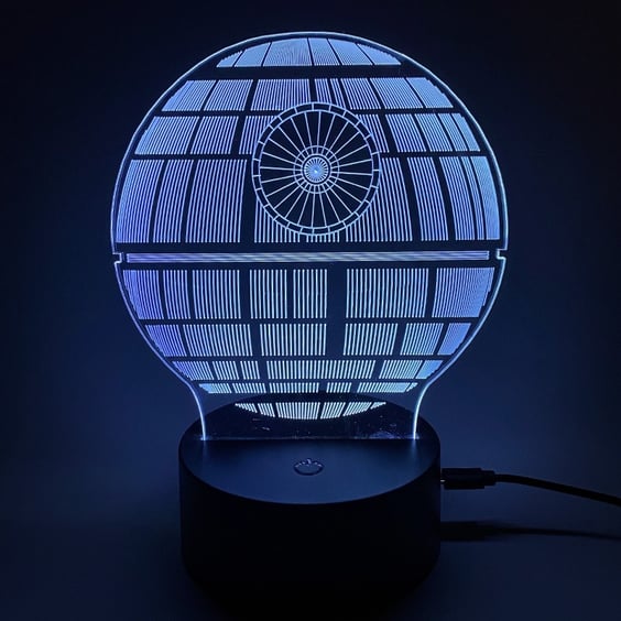 Акриловий світильник Star Wars: Death Star, (44643)
