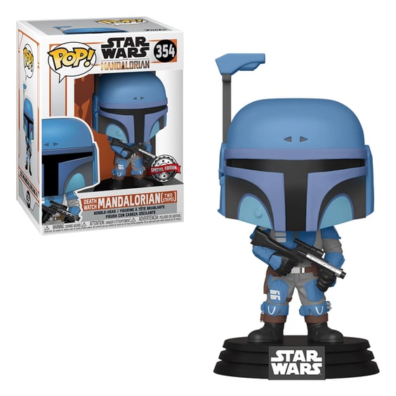 Фигурка Funko POP!: Star Wars: The Mandalorian: Death Watch Mandalorian (Two Stripes) (Special Edition), (46091)